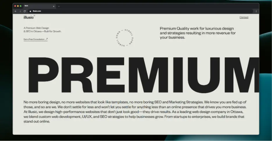 Ottawa Web Designer Illusic Studios